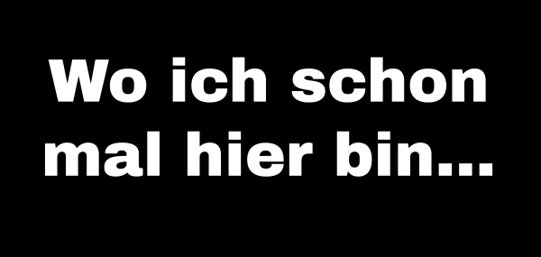 "Ich bin hier" T-Shirt unisex schwarz